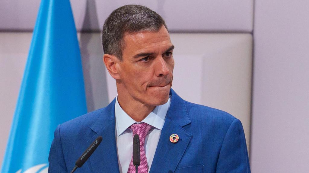 Pedro Sánchez,  este lunes en Sevilla durante la IV Conferencia Internacional sobre la Financiación para el Desarrollo de la ONU.