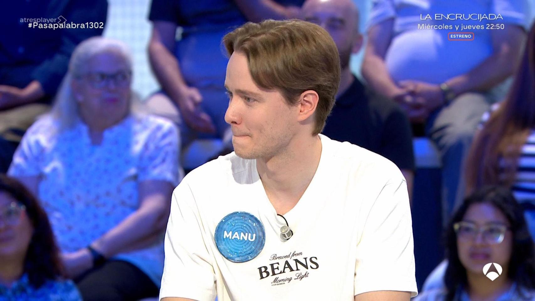 Manu Pascual en ‘Pasapalabra’.