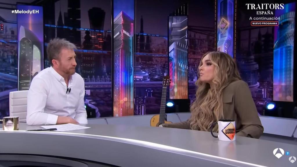 Melody en su visita a 'El Hormiguero'.
