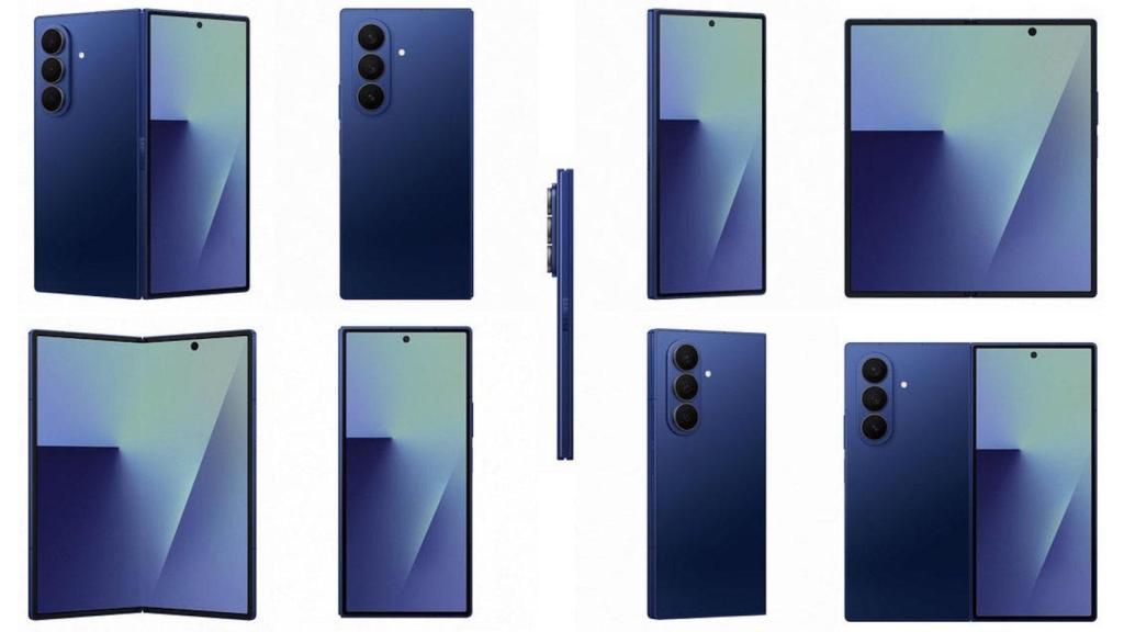 Imagen renderizada del Samsung Galaxy Z Fold 7