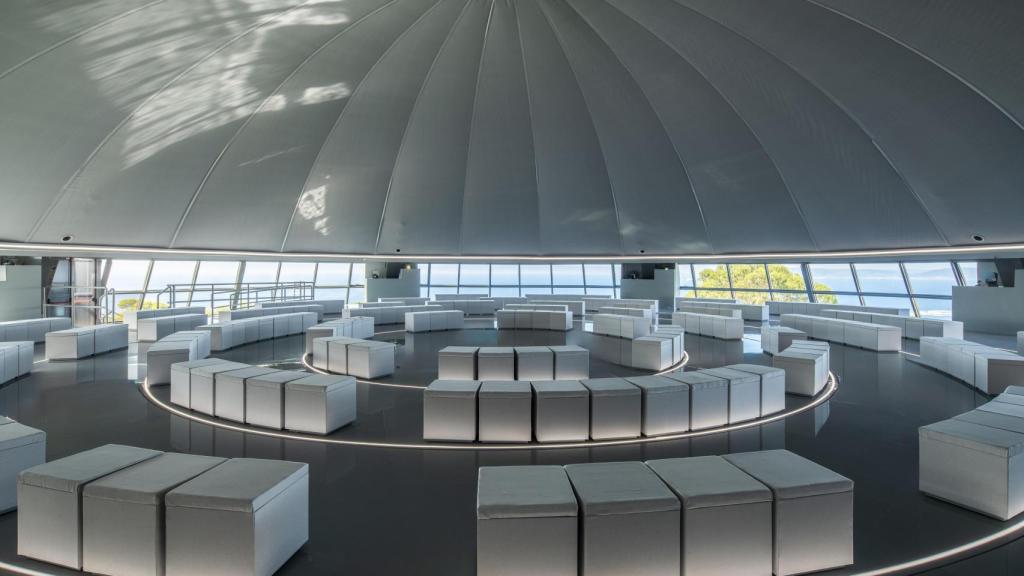 El interior del observatorio.