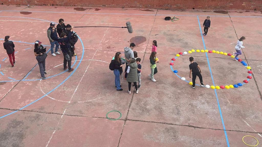 Imagen del rodaje de 'Generación Docentes. El documental' en Huesca