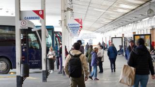 Viajeros en la estación de autobuses de Valladolid