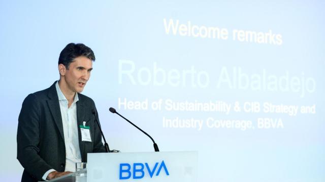 El responsable global de Estrategia, Industrias y Negocio Transfronterizo de Sostenibilidad y CIB de BBVA, Roberto Albaladejo.