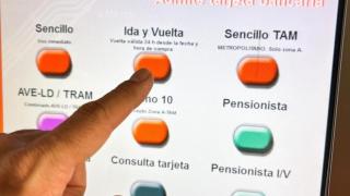 Una taquilla del TRAM de Alicante.