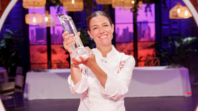 Gabriela Hinojosa tras proclamarse campeona de la decimotercera edición de 'MasterChef'.