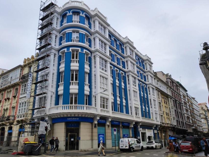 Un edificio residencial del Ensanche, zona de A Coruña con el precio de la vivienda de alquiler más alto.