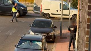 Agentes de la Policía Nacional desplegados en Torrijos.