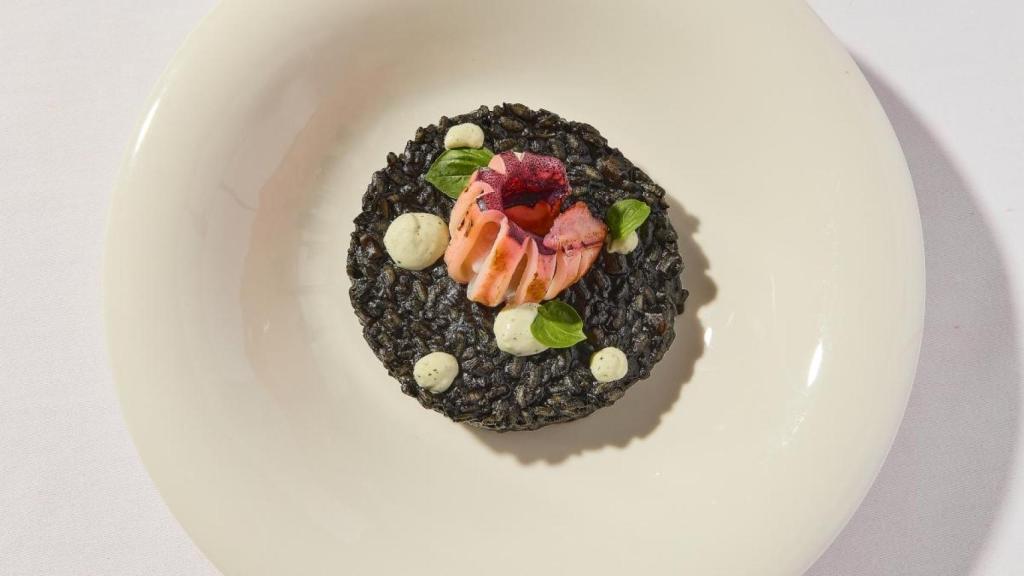 Arroz negro de calamar.