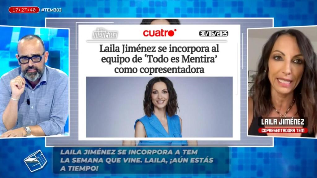 Risto Mejide y Laila Jiménez en 'Todo es mentira'.