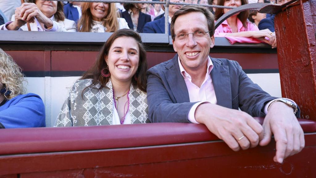 La pareja en Las Ventas de Madrid.