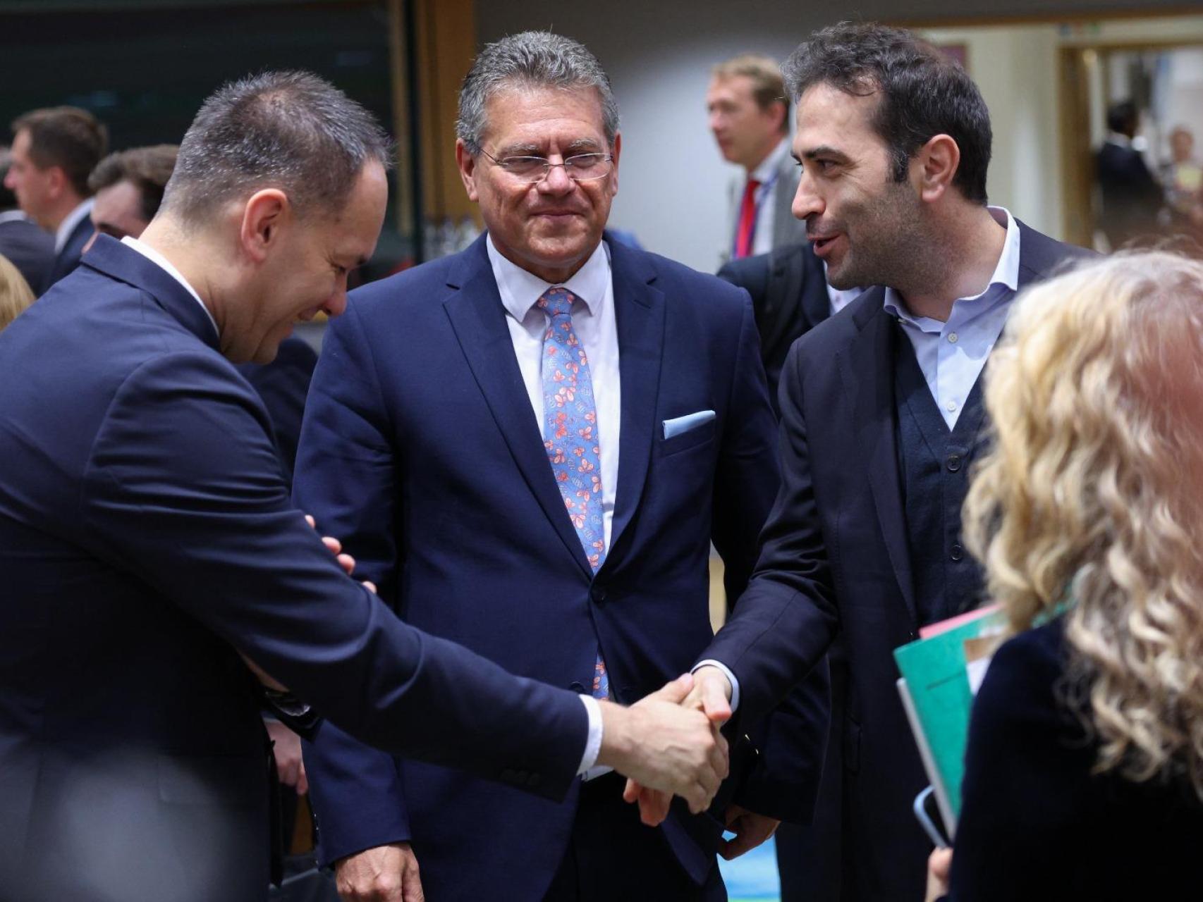 El ministro de Economía, Carlos Cuerpo, durante una reunión en Bruselas