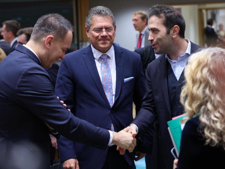 El ministro de Economía, Carlos Cuerpo, durante una reunión en Bruselas