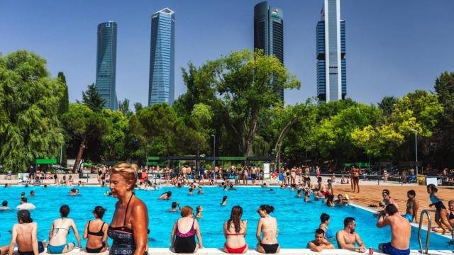 Vista de la piscina del CDM Vicente del Bosque de Madrid.