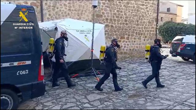 Guardia Civil en el hotel de Medinaceli donde murieron dos personas