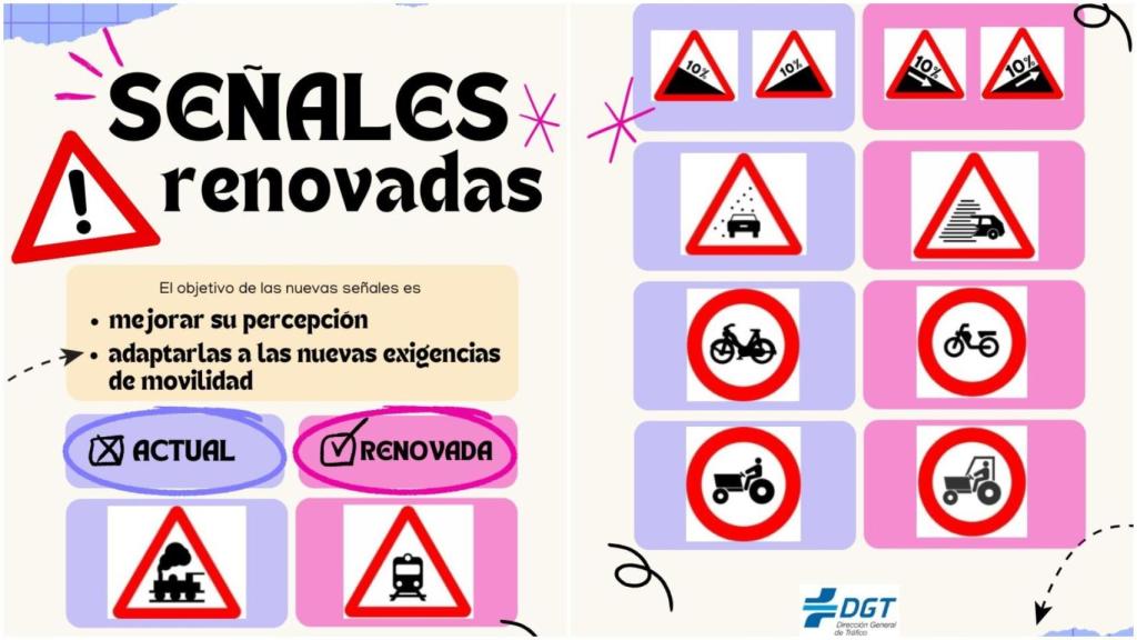 Señales de tráfico renovadas
