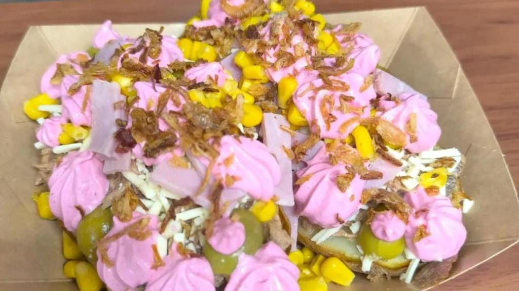 Patatas asadas del bar.