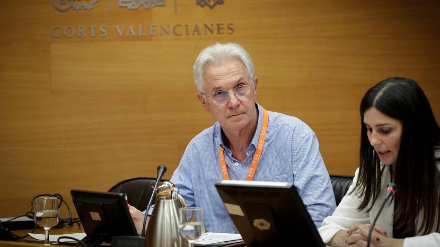 Jorge Paciarotti en su intervención en la comisión de investigación de la dana Les Corts. José Cuéllar / Corts