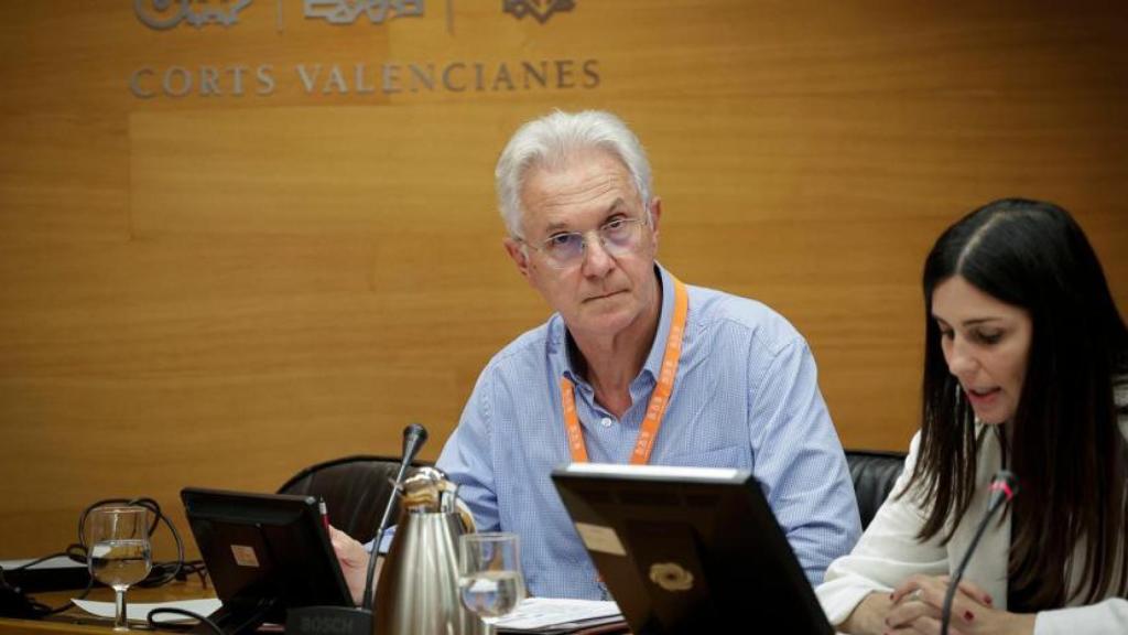 Jorge Paciarotti en su intervención en la comisión de investigación de la dana Les Corts. José Cuéllar / Corts