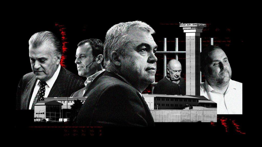 I-D: Luis Bárcenas, Sandro Rosell, Santos Cerdán, Miguel Blesa y Oriol Junqueras.