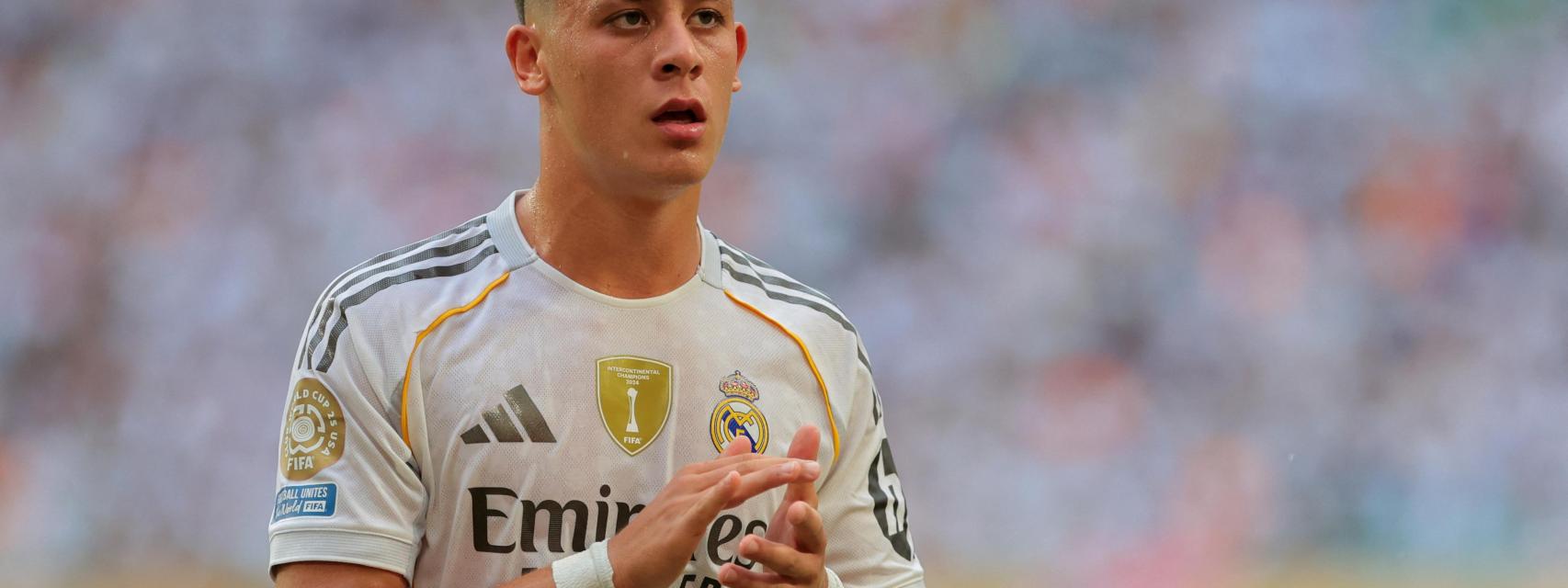 Güler, durante el partido contra la Juventus.