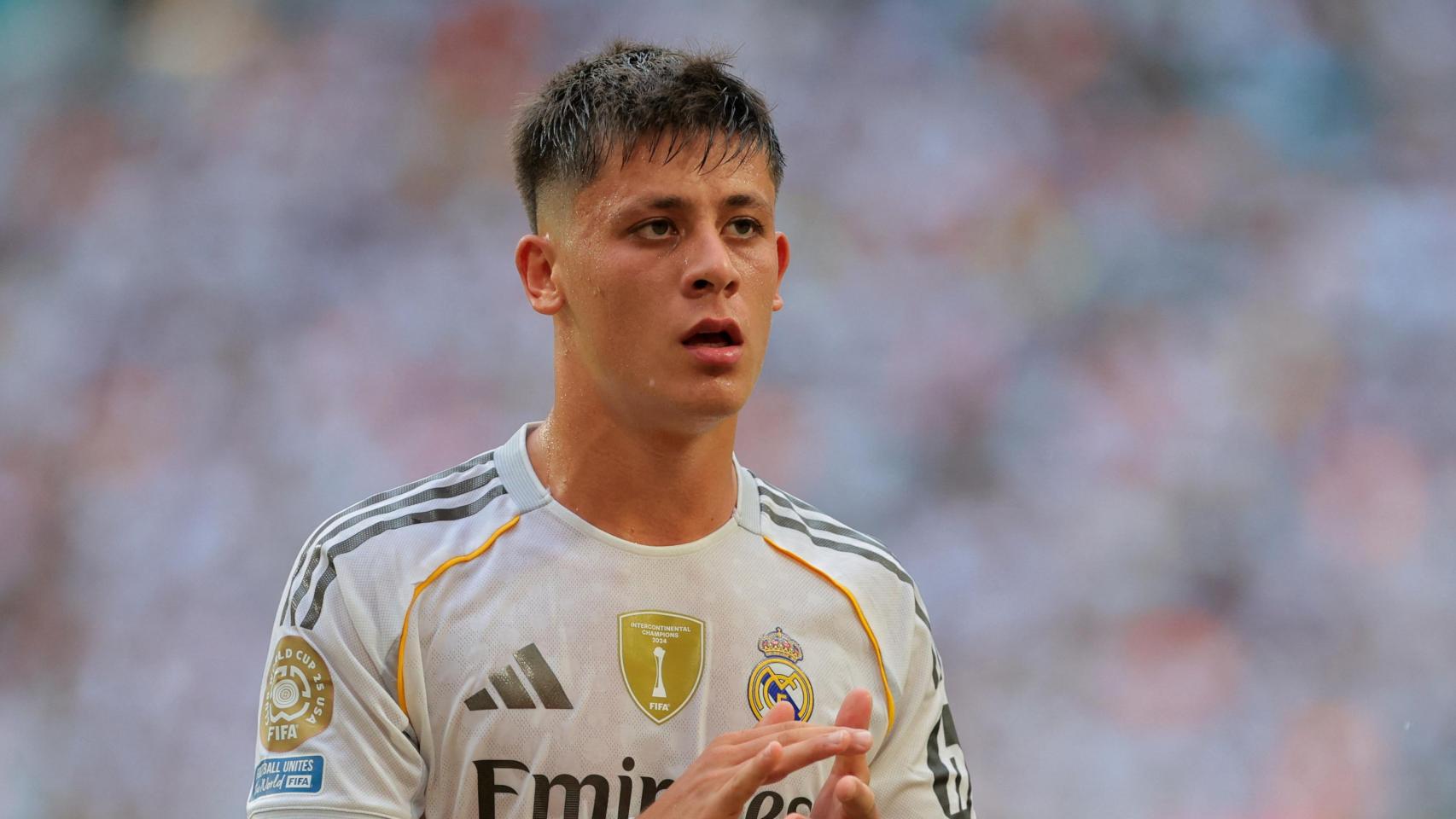 Güler, durante el partido contra la Juventus.