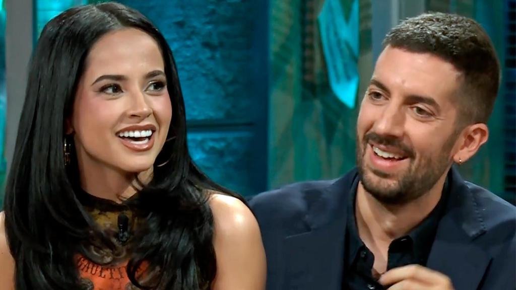 Fotocomposición de Becky G y David Broncano