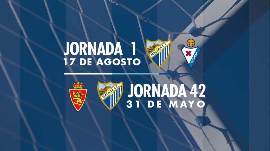 Málaga CF vs. SD Eibar, primera jornada de la liga 2025-2026
