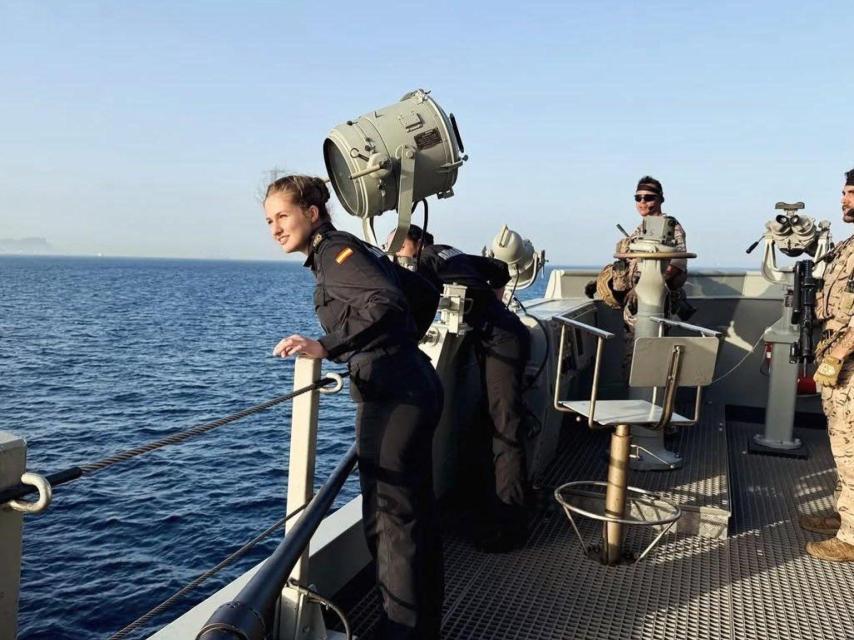 La Princesa, en cubierta.