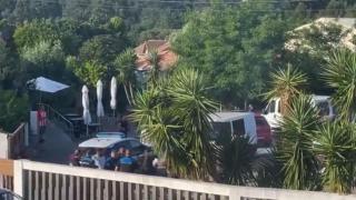 Imagen de una pelea multitudinaria en Ribeira (A Coruña).