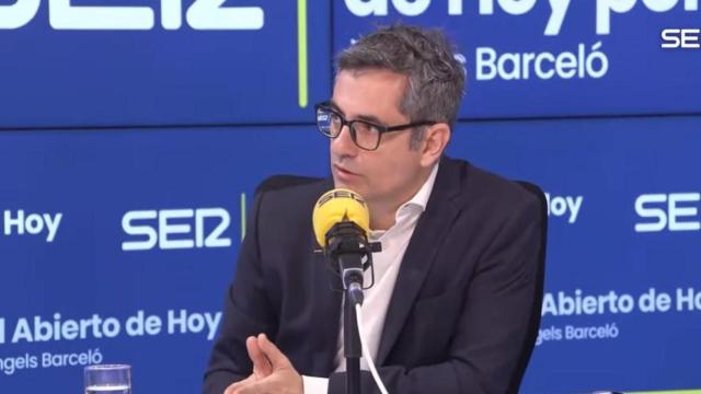 Félix Bolaños este miércoles en 'Hoy por hoy' de la Cadena Ser.