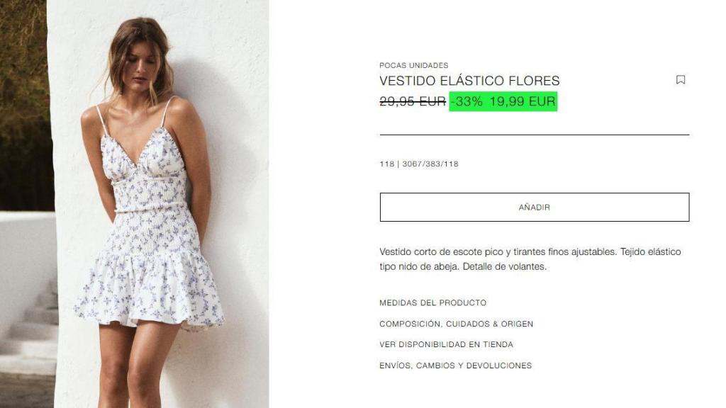 Vestido flores. Ref. 3067/383/118