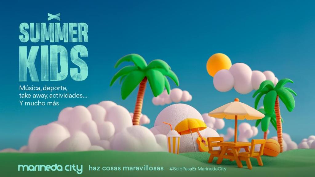 Cartel de las actividades de Marineda City Summer Kids