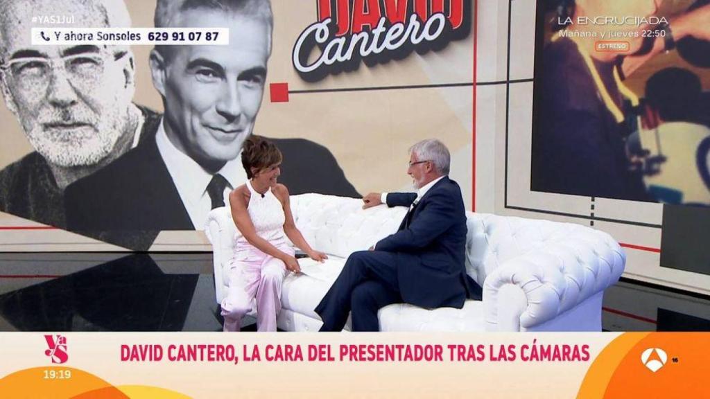 Sonsoles Ónega y David Cantero en 'Y ahora, Sonsoles'.