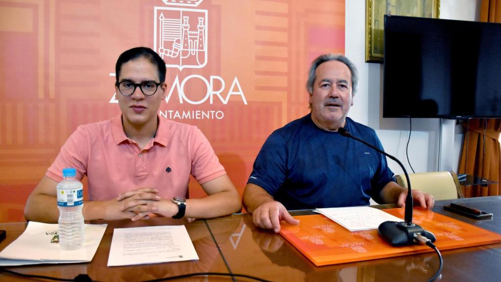 El alcalde de Zamora, Francisco Guarido; y el concejal Pablo Novo