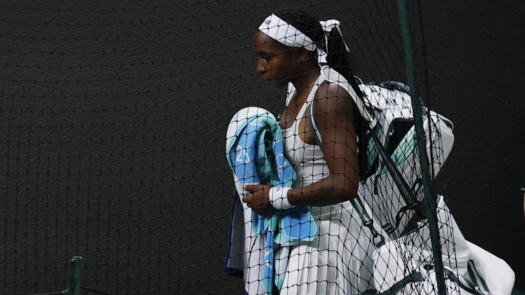 Coco Gauff, tras perder en primera ronda de Wimbledon.