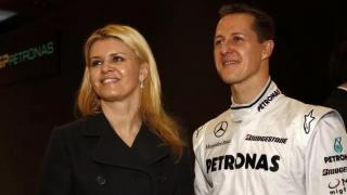 Michael Schumacher, junto a su esposa Corinna en su etapa en Mercedes AMG F1