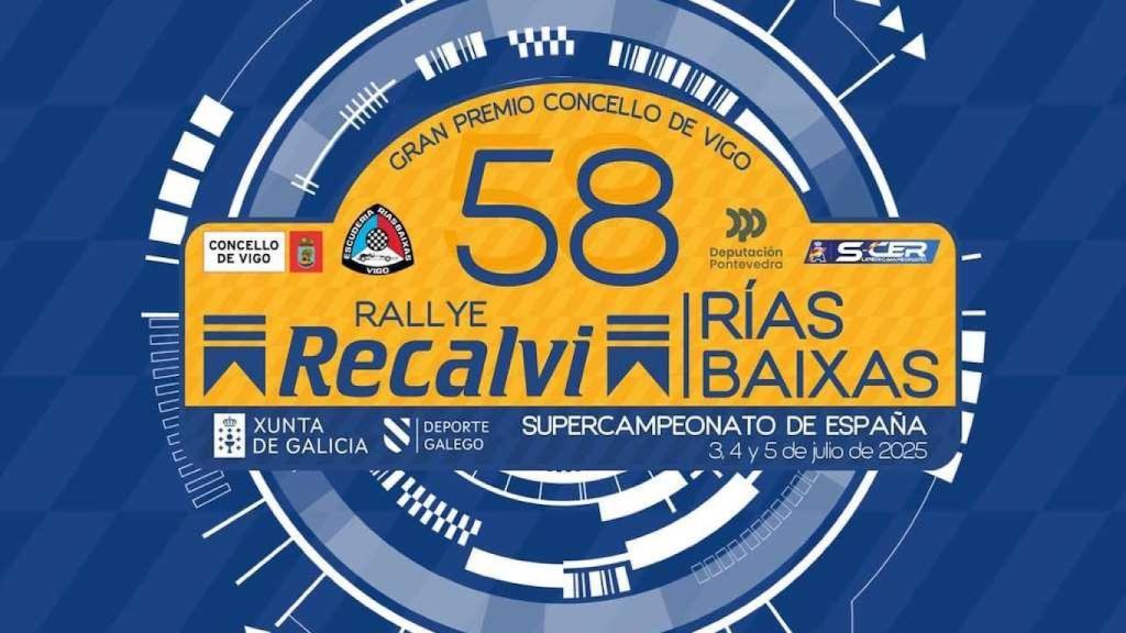 Cartel del LVIII Rallye Rías Baixas