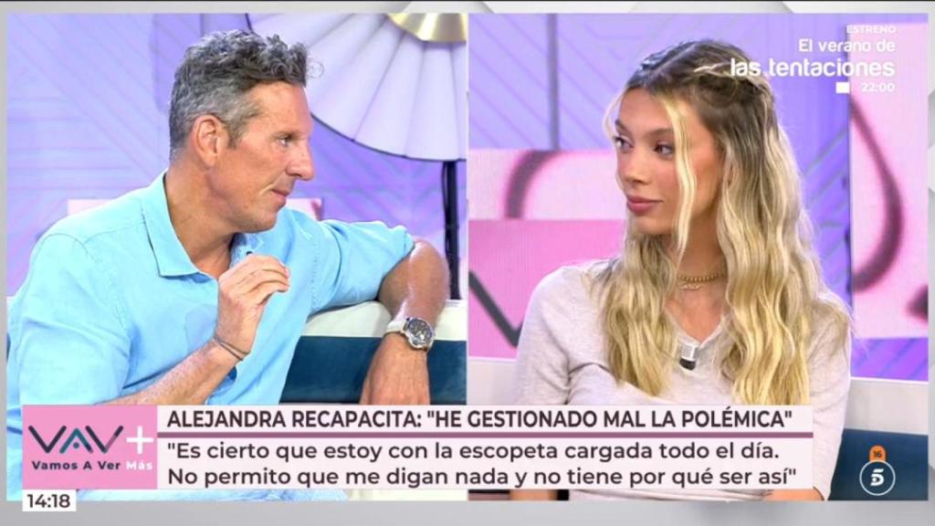 Joaquín Prat y Alejandra Rubio, en 'Vamos a ver'