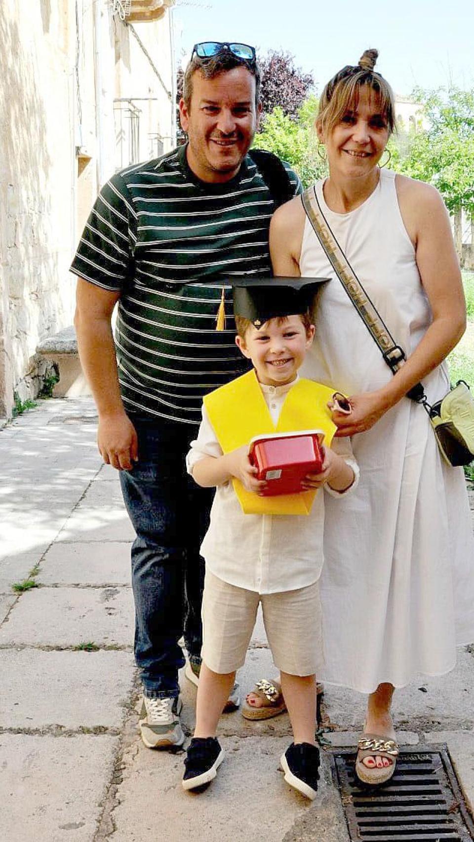 Ana y Javi junto a Alejo