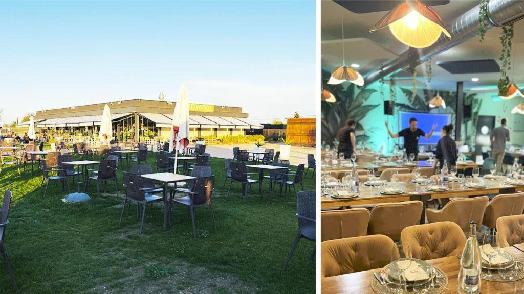 La terraza y la zona interior de Selvático