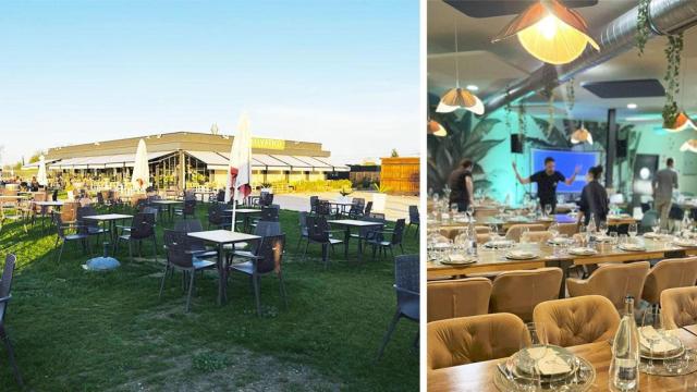 La terraza y la zona interior de Selvático