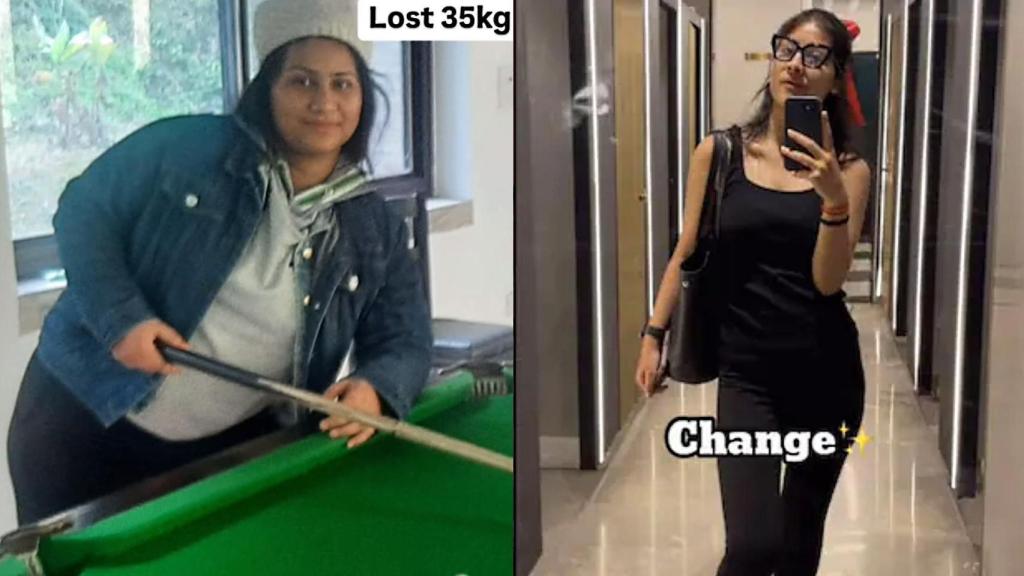 Las imágenes de la transformación que Neha ha compartido en redes.