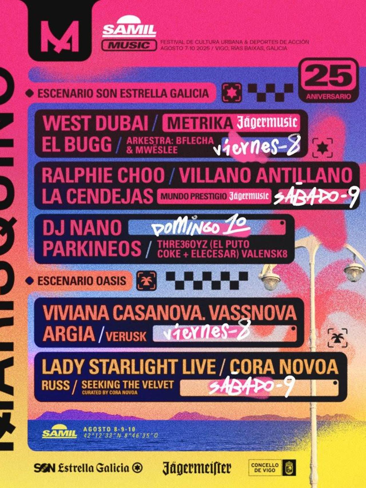 Cartel definitivo de los conciertos de O Marisquiño