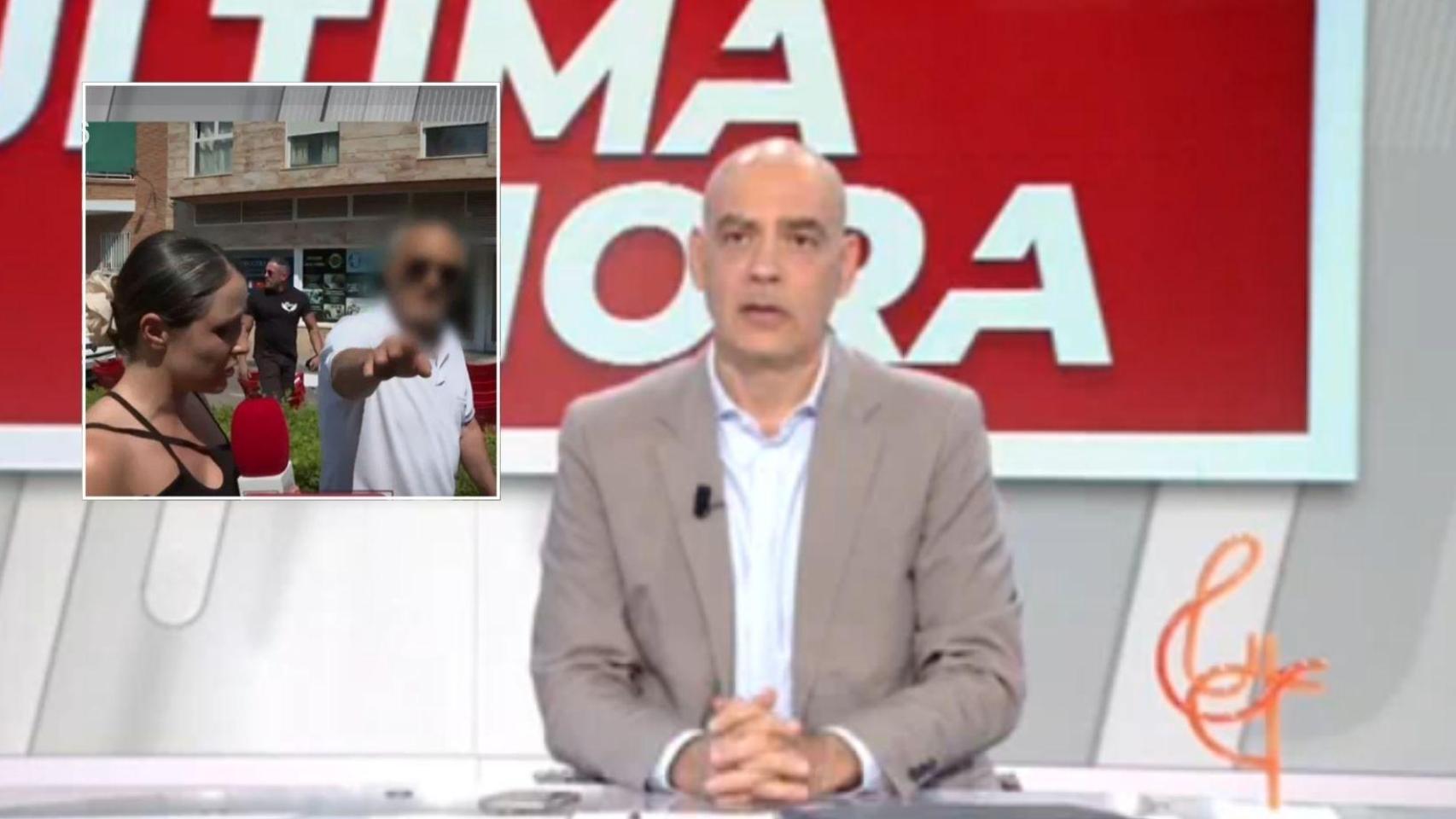 La reportera y Nacho Abad.