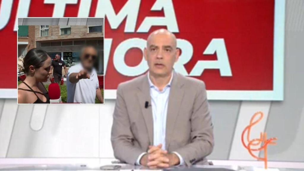 La reportera y Nacho Abad.