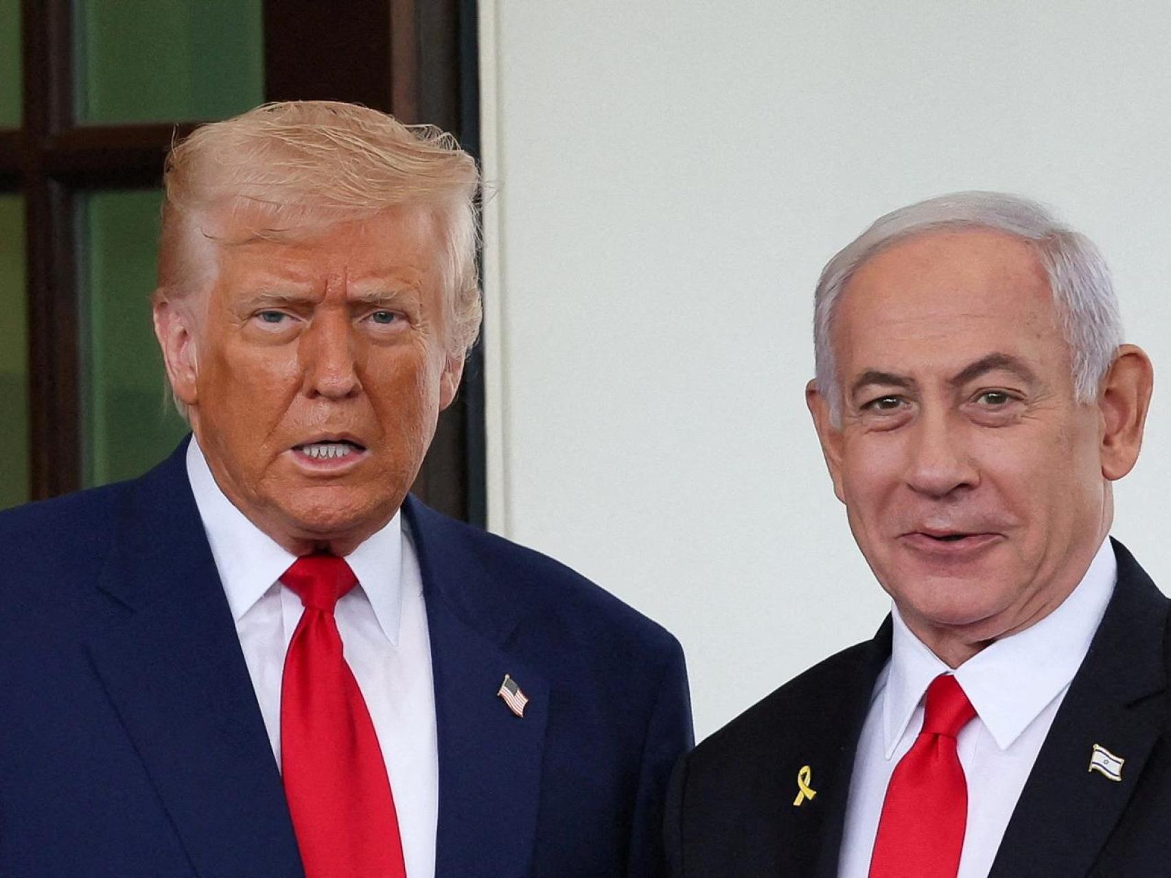 Trump recibe a Netanyahu en la Casa Blanca, 7 de abril de 2025.