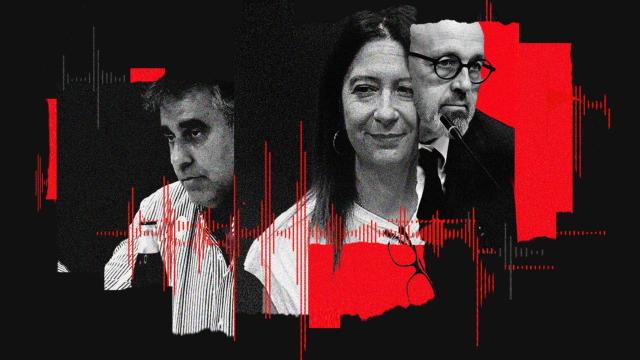 Joaquín Parra, Leire Díez y Jacobo Teijelo en una ilustración.