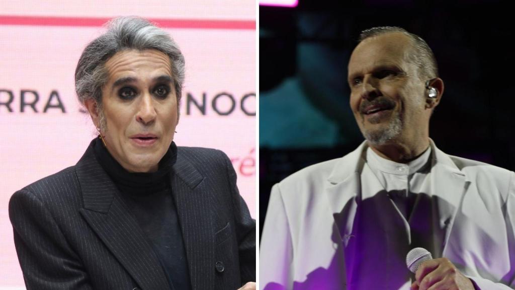 Mario Vaquerizo y Miguel Bosé.