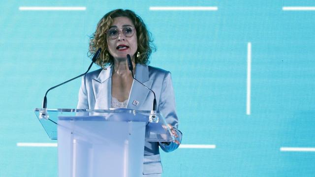 María Jesús Montero esta semana en un acto en Sevilla.